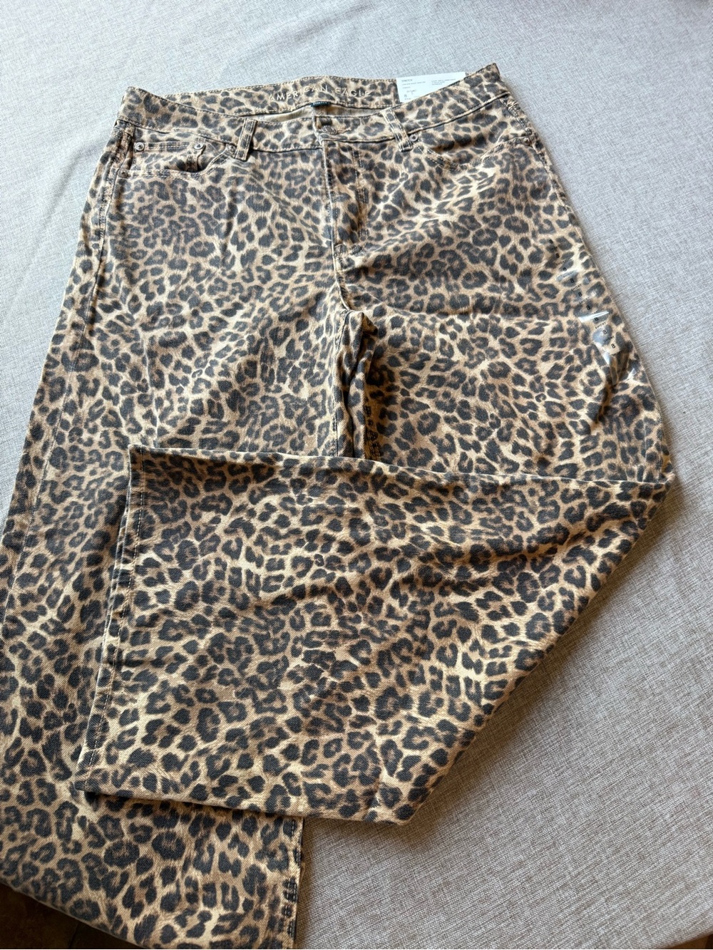American Eagle Outfitters Leopard Print Pants - Brown & Black